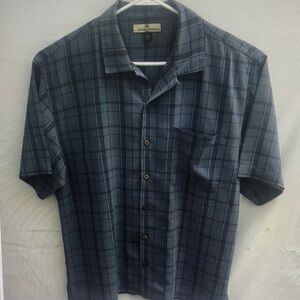 Men's Blue Plaid Shirt